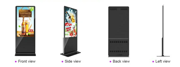 01 stand touch advertising display kiosk 12