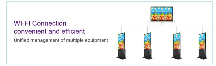 9 stand touch advertising display kiosk