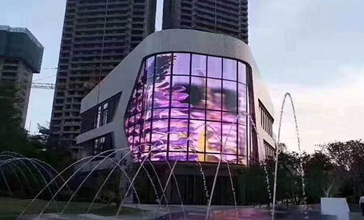 adhesive transparent led screen
