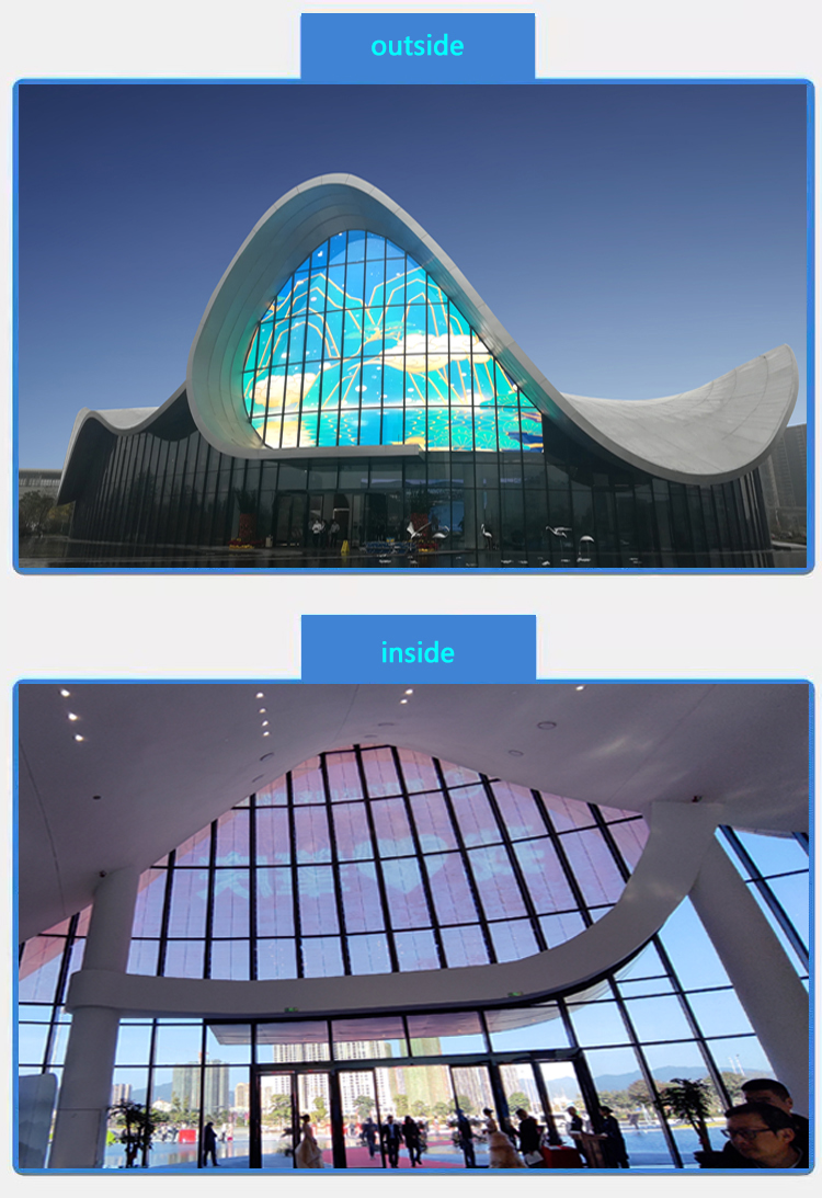 adhesive transparent led screen 2