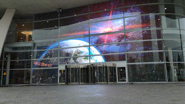 transparent led window display